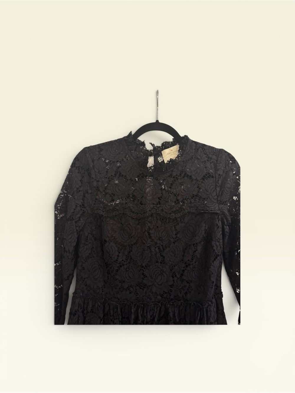 Kate Spade black lace fit-and-flare dress - Picture 5 of 6